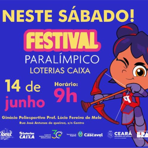 Sesporte realiza Festival Paralímpico em Cascavel, neste sábado (14)