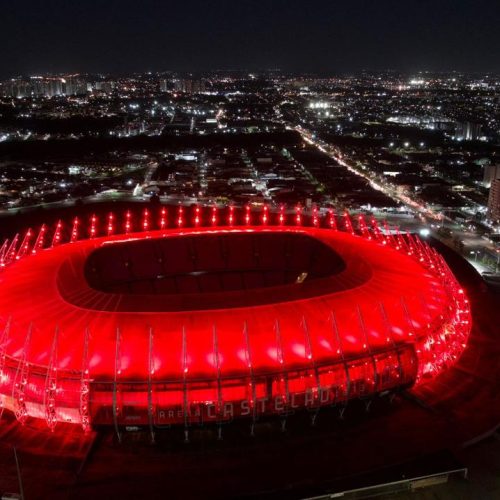 Em parceria com o Hemoce, Arena Castelão será iluminada de vermelho para incentivar doação de sangue