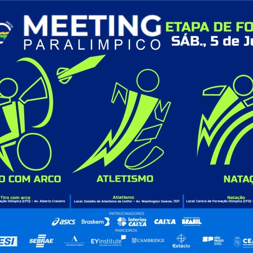 Sesporte apoia Meeting Paralímpico organizado pelo Comitê Paralímpico Brasileiro neste sábado (5), em Fortaleza