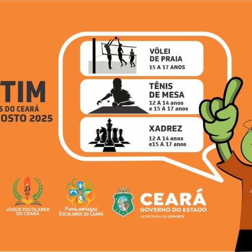 Jogos Escolares do Ceará realiza competição de Vôlei de Praia, Tênis de Mesa e Xadrez, no CFO