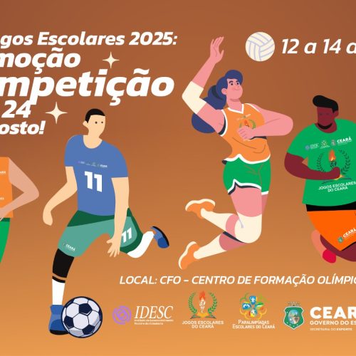 Sesporte realiza a penúltima rodada dos Jogos Escolares do Ceará da etapa estadual