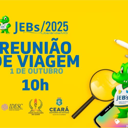 Sesporte realiza reunião de viagem para os Jogos Escolares Brasileiros