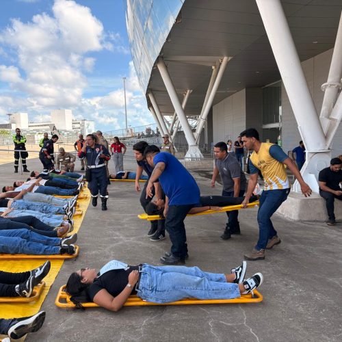 Arena Castelão recebe último simulacro geral de Incidente com Múltiplas Vítimas