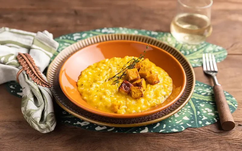Como fazer risoto de abóbora