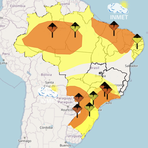 Com frente fria, chuvas fortes retornam ao Sudeste nesta quinta-feira