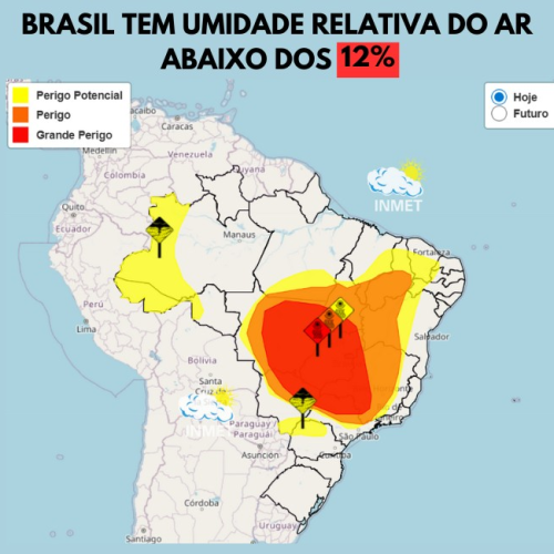 Umidade abaixo de 12% põe 6 Estados e DF em emergência