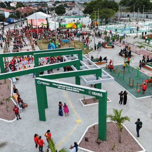 FORtaleCE: parceria entre Estado e Prefeitura entrega Polo Esportivo e Cultural do VLT Aeroporto