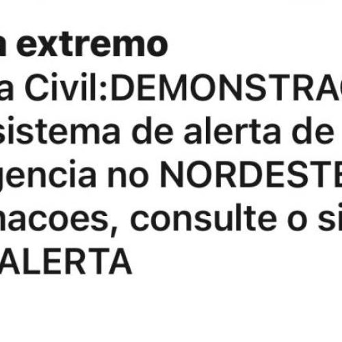 Defesa Civil: governo testa sistema de alerta no Ceará e em outros estados do Nordeste