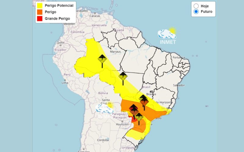 Fim de semana terá chuva generalizada e volta do frio no Brasil