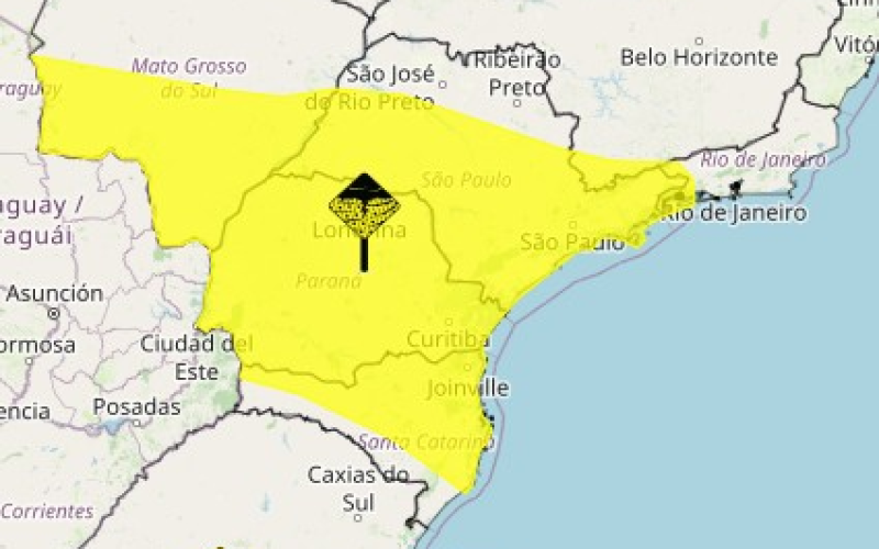 Sexta-feira deve ter geada no Sul e chuva no Sudeste