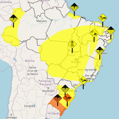 Temporais atingem Rio Grande do Sul nesta quinta; veja previsão para o país