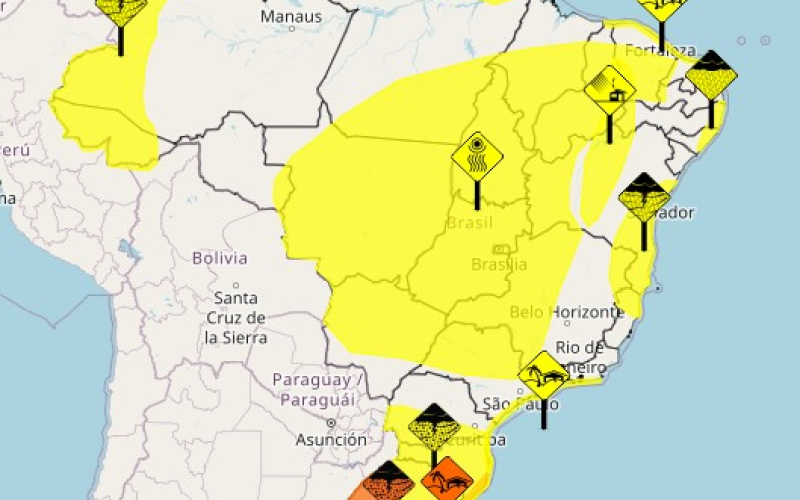 Temporais atingem Rio Grande do Sul nesta quinta; veja previsão para o país