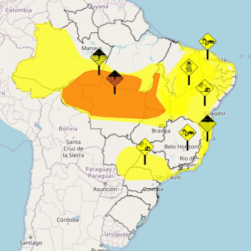 Ar seco volta a predominar no Brasil nesta sexta-feira
