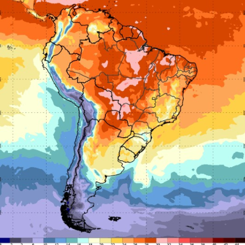 Temperaturas seguem altas no Brasil Central e Sul pode ter temporais nesta sexta