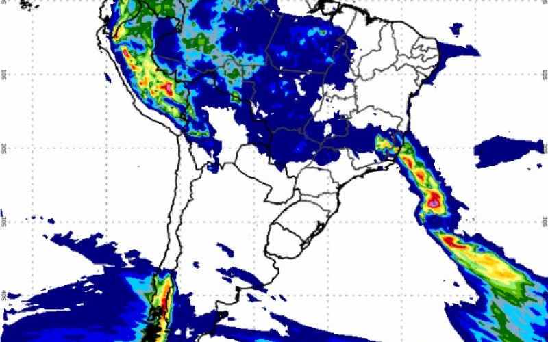 Chuvas ganham força no Sudeste e no Centro-Oeste nesta quarta