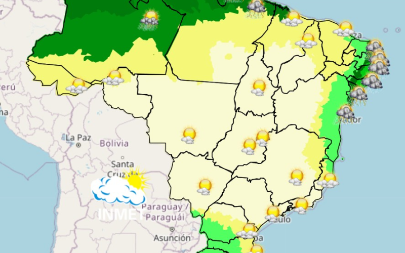 Semana será marcada por extremos climáticos no país