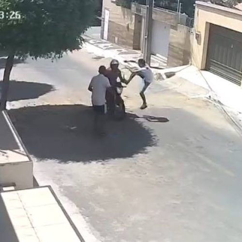 Idoso de 64 anos é derrubado de moto e roubado por dois criminosos em Sobral, no Ceará