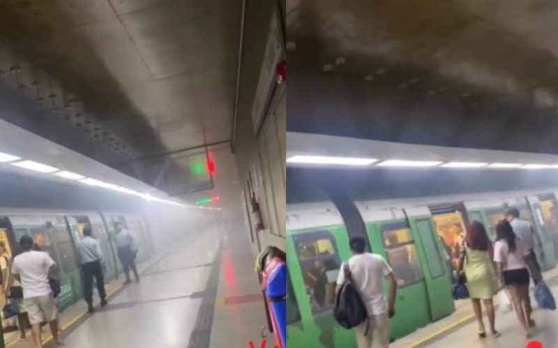 Falha em freios de trem do Metrofor provoca fumaça e evacuação na Estação Benfica, em Fortaleza