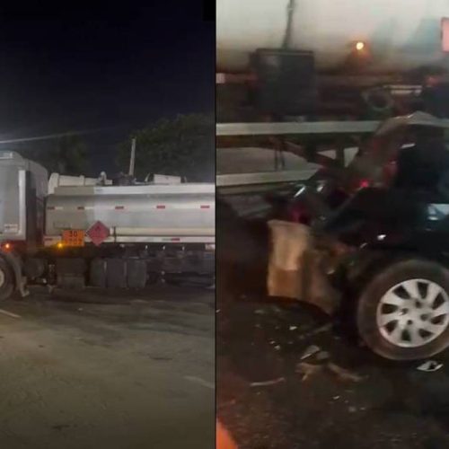 Motorista morre em colisão com caminhão no bairro Cais do Porto, em Fortaleza