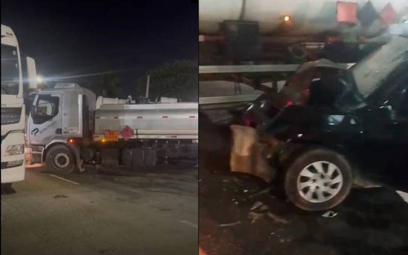 Motorista morre em colisão com caminhão no bairro Cais do Porto, em Fortaleza