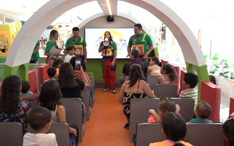 Cidade Mais Infância oferece passeio lúdico e educativo para crianças no Centro de Eventos
