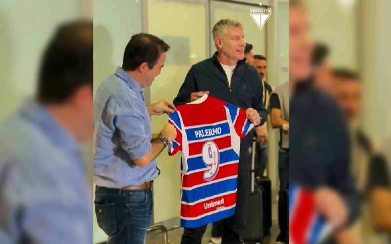 Argentino Martín Palermo chega ao Fortaleza e promete luta contra o rebaixamento