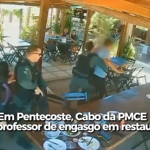 Policial Militar salva professor engasgado em restaurante no interior do Ceará
