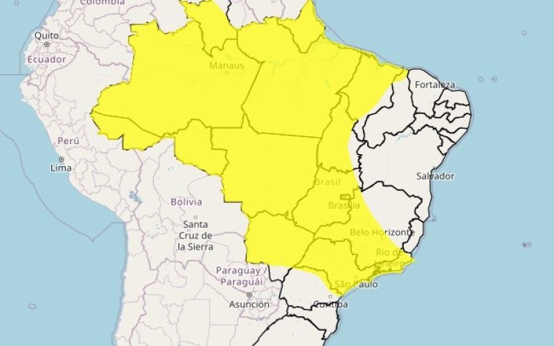 Semana deve começar com chuva em boa parte do país e calor intenso no Sul; veja a previsão