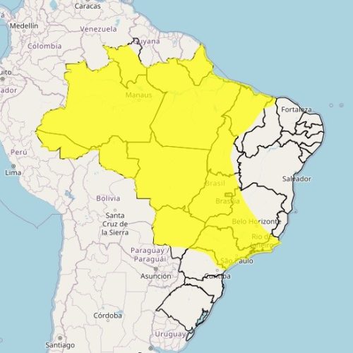 Semana deve começar com chuva em boa parte do país e calor intenso no Sul; veja a previsão