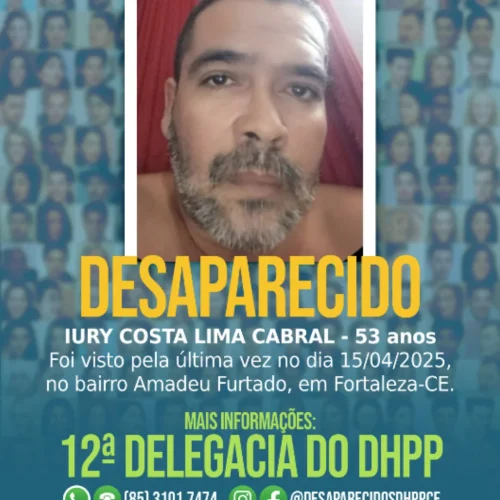 Família procura por homem desaparecido em Fortaleza e pede ajuda para encontrá-lo