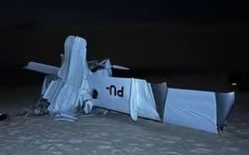 Avião de pequeno porte cai nos Lençóis Maranhenses e mata duas pessoas