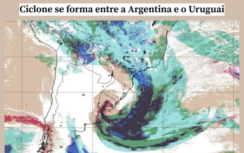 Ciclone extratropical vai causar chuva com granizo no Brasil; veja onde