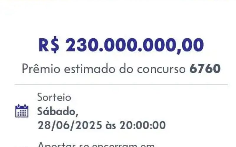 Quina de São João tem prêmio recorde de R$ 230 milhões; veja como apostar