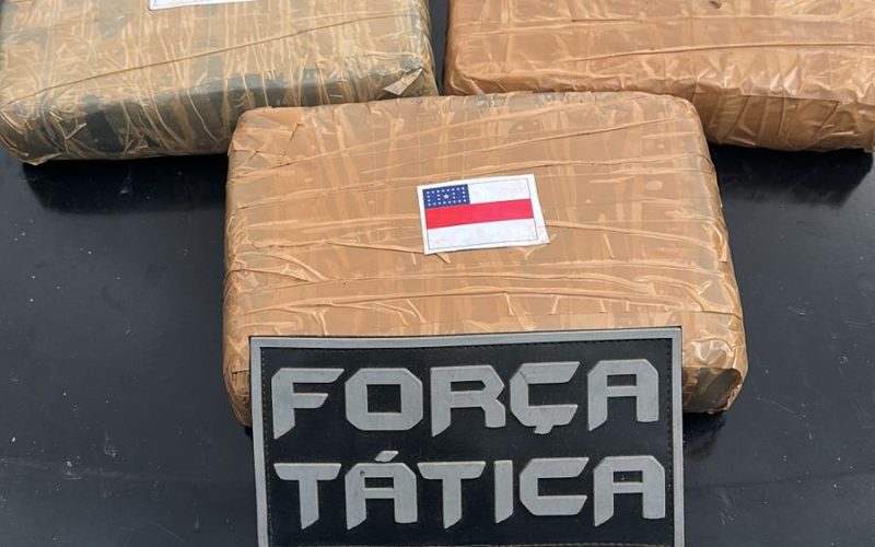 Polícia encontra tabletes de skunk com bandeira do Amazonas em casa no bairro Pajuçara