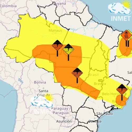 Alerta laranja: Brasil tem perigo de tempestade nesta terça-feira