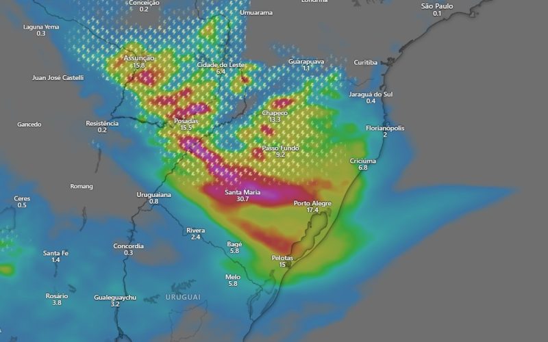 Onde está o ciclone agora? Fenômeno espalha chuva e vento pelo Brasil