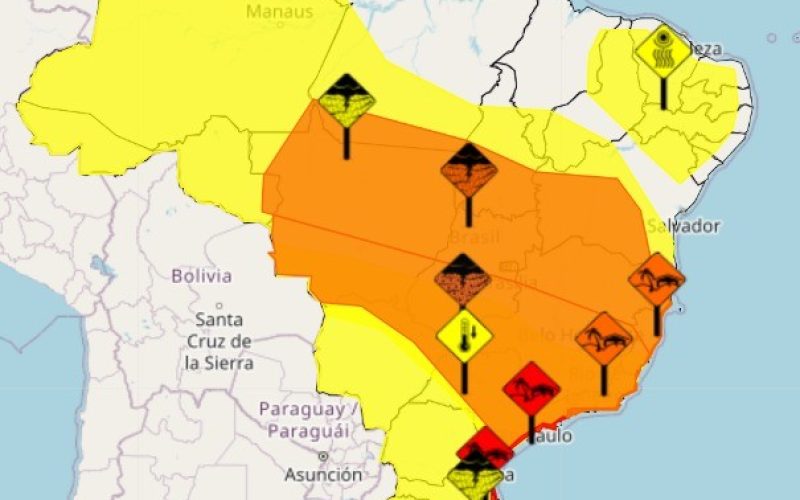 Diferentes regiões seguem em alerta para chuvas e ventos fortes; veja a previsão