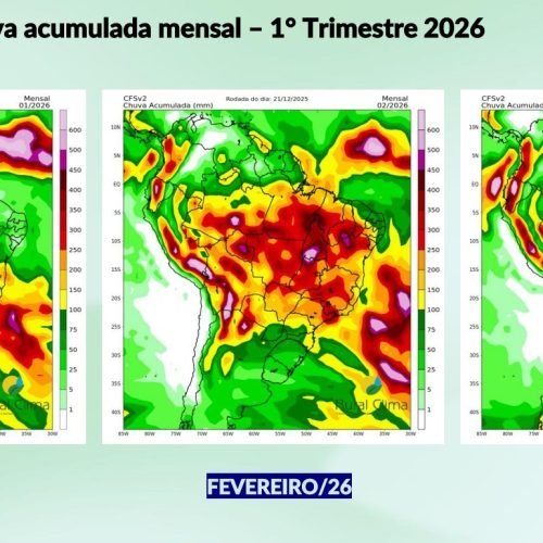 Chuva irregular e calor intenso: como serão os primeiros meses de 2026