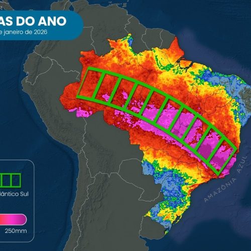 Primeiro final de semana do ano terá atuação de frente fria e risco de temporais